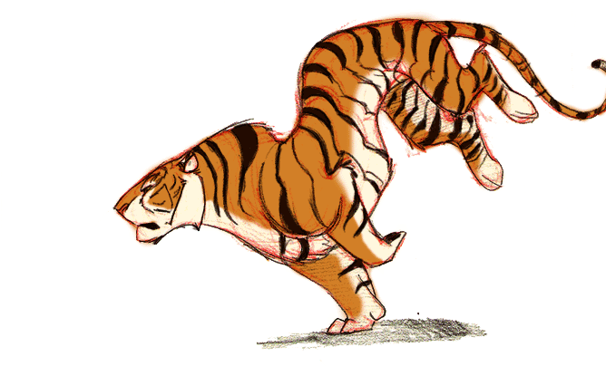Tiiger Clipart Animated Gif - Tiger Gif (700x470)