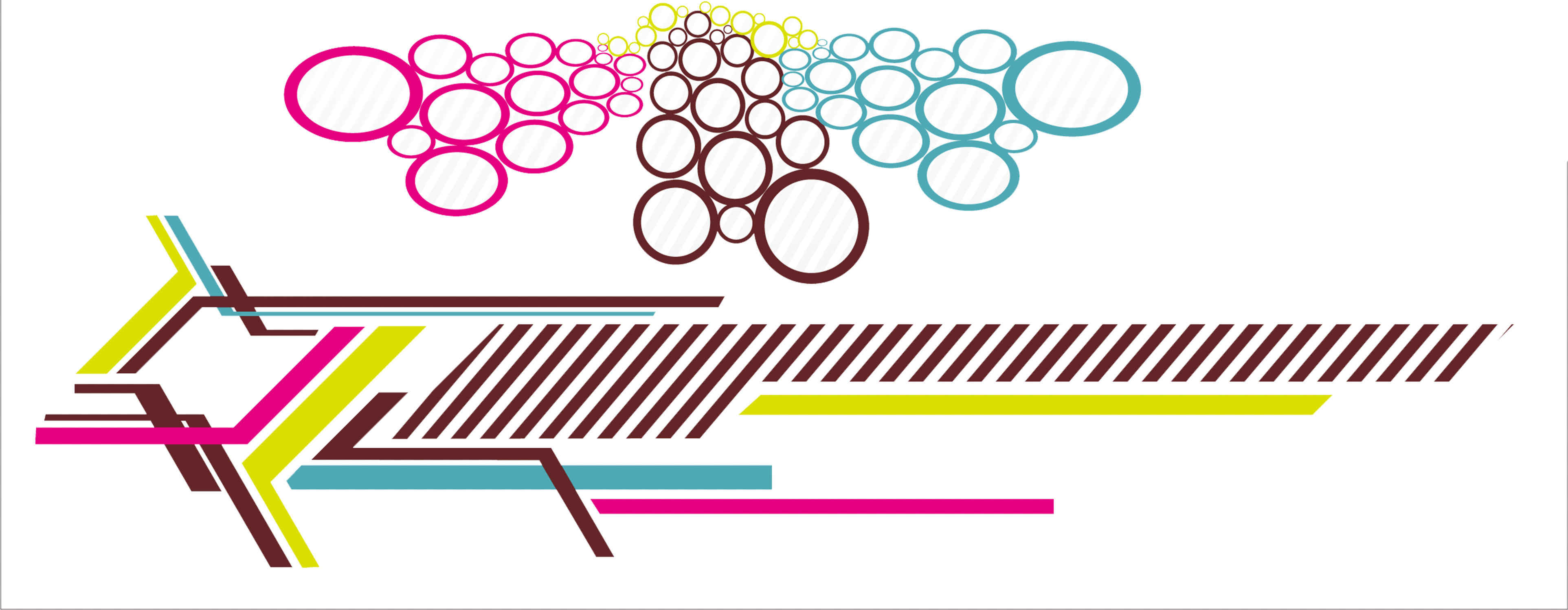 Cool Music Geometric Color Decoration Elements - Giới Trẻ Công Giáo (3850x1500)