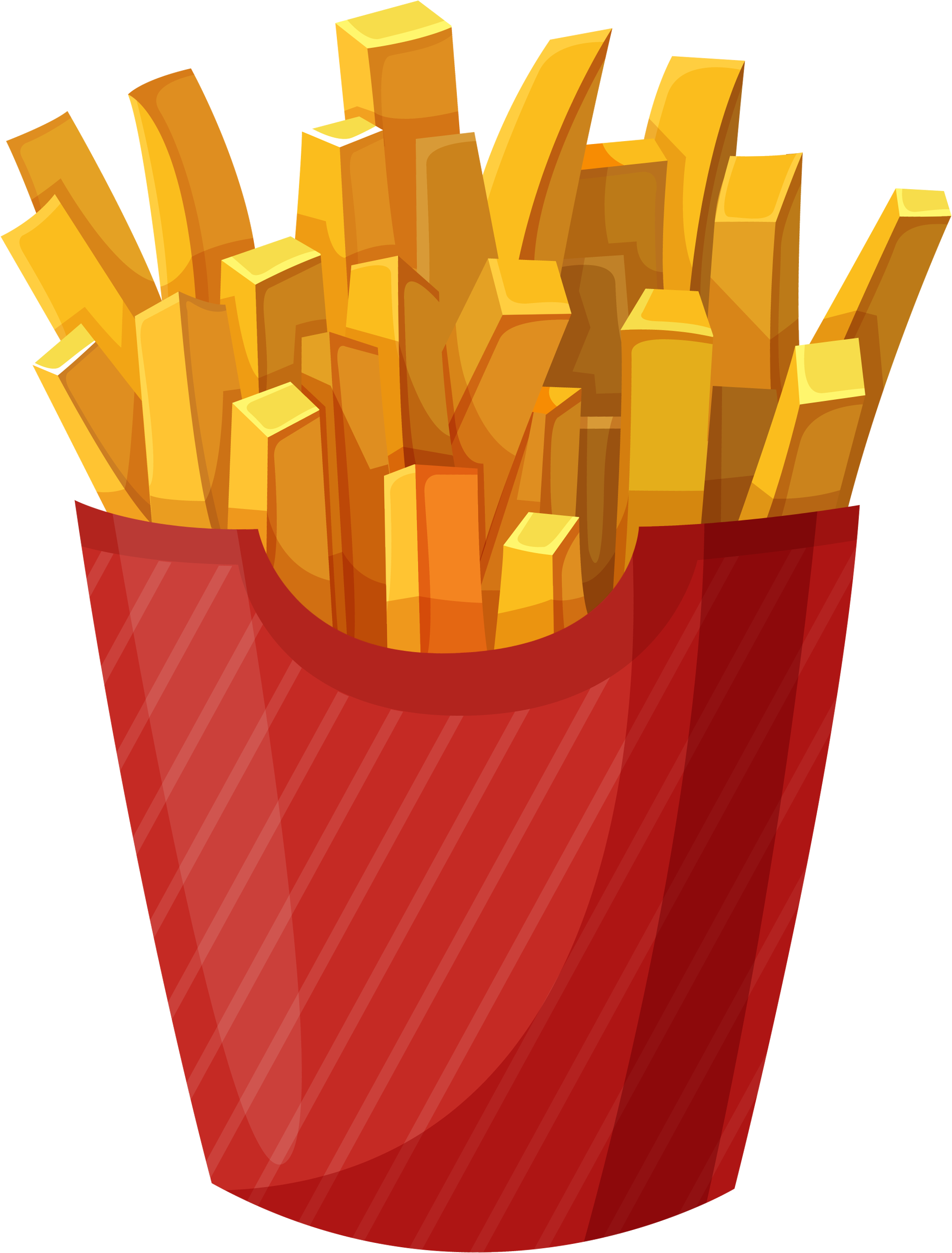 French Fries Clipart Junk Food - Foods Theme Adult Coloring Book [book] (2064x2734)
