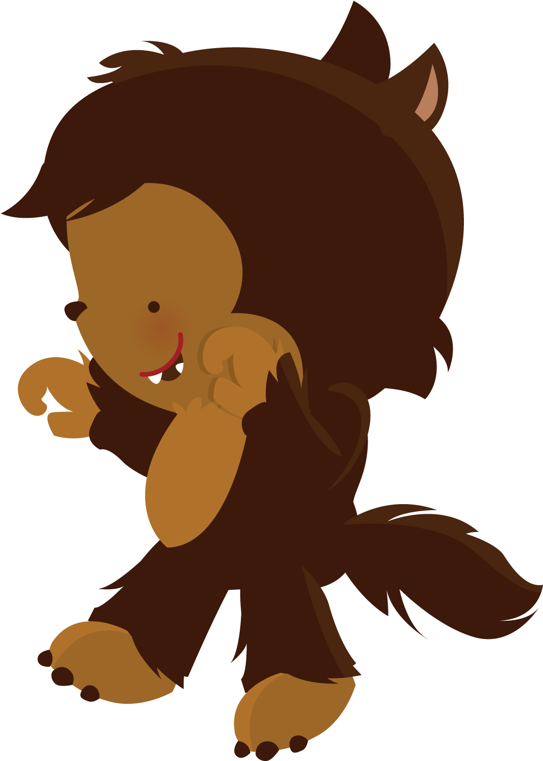 Lobo - Little Red Riding Hood Wolf Png (1137x1627)