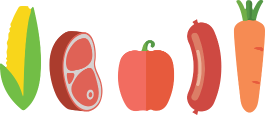 Meat And Veggies Used In Making Raw Pet Food - Raw Pet Food Ontario (530x231)