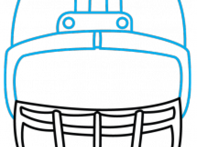 Drawn Football Easy Draw - Line Art (640x480)