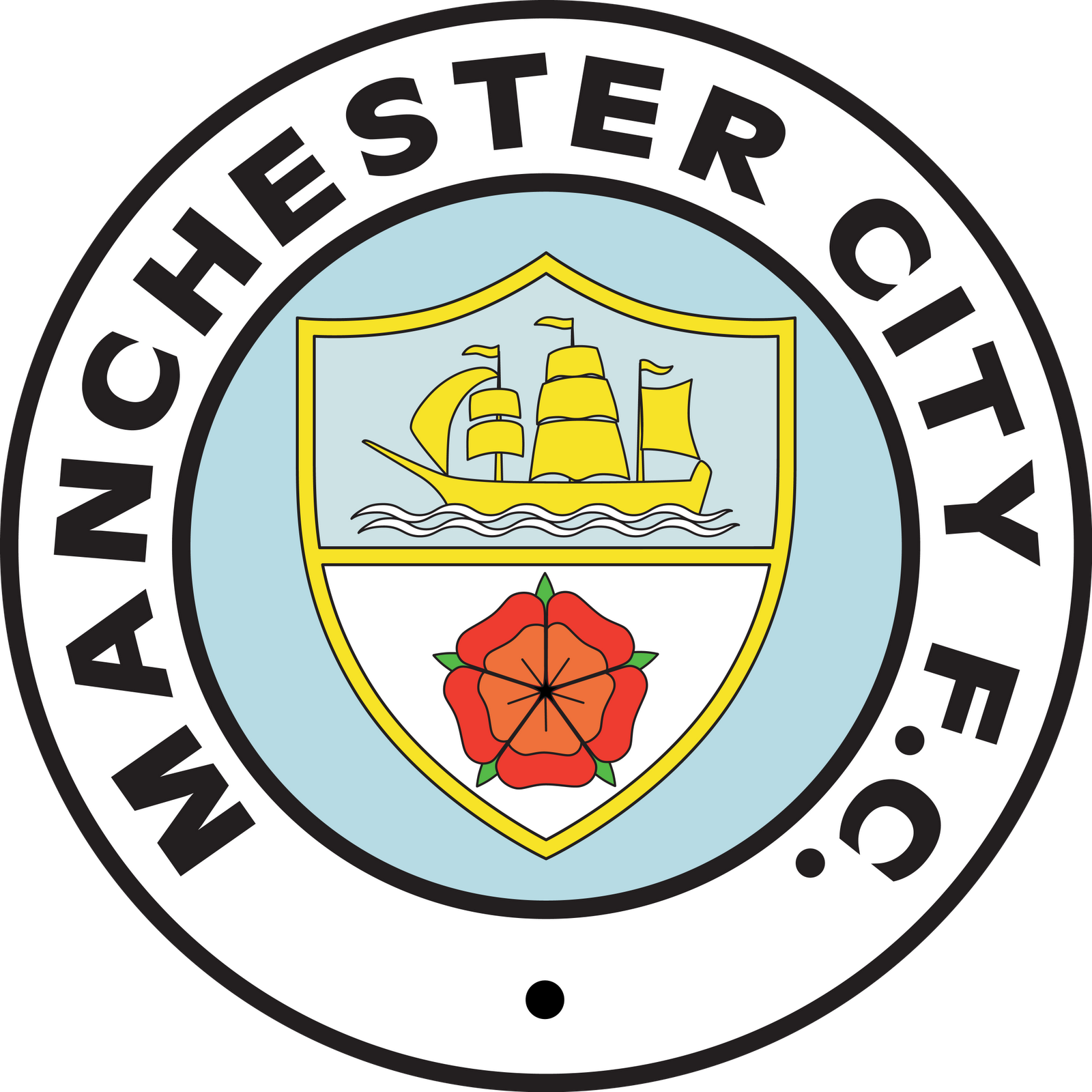 Manchester City Football Club - Manchester City New Logo (1600x1600)