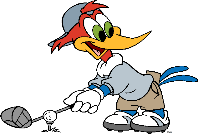 Cartoon Woody Cliparts - Funny Golf Clip Art (655x440)