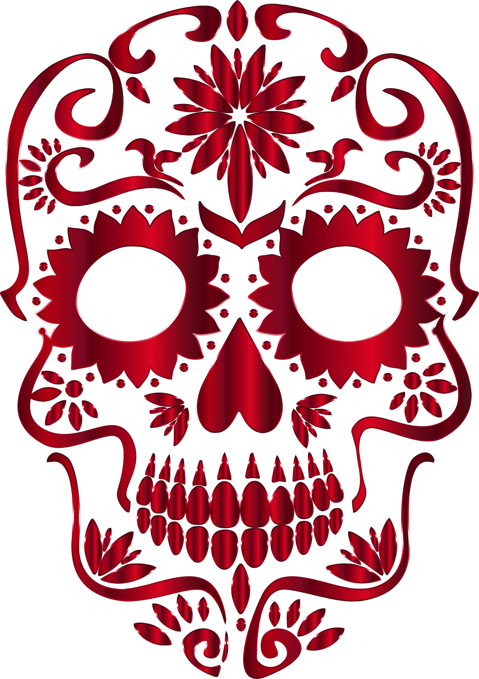 Sugar Skull Clipart Colorfull - Sugar Skull Png (1598x2266)
