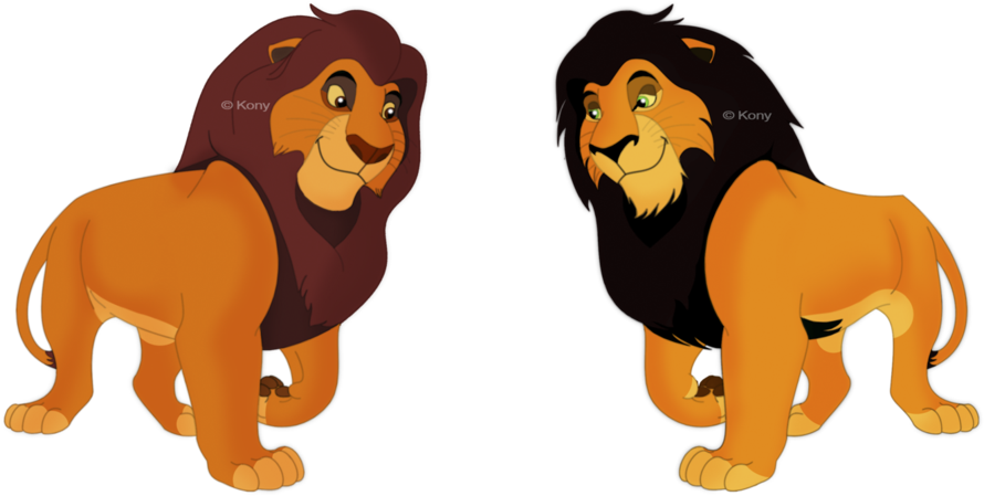 Ahadi Versions By Konyhyuga-sama - Ahadi Lion King Png (900x451)