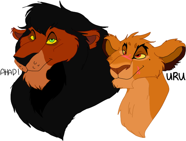 Ahadi And Uru By Simplysweetly - Illustration (768x544)