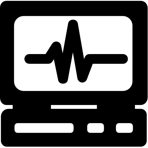Clipart - Electrocardiogram - Medical Machine Icon (512x512)