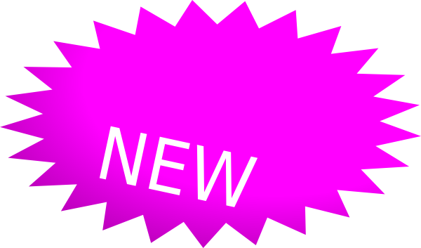 Pink New Burst Clip Art - Newsletter Deadline (600x353)