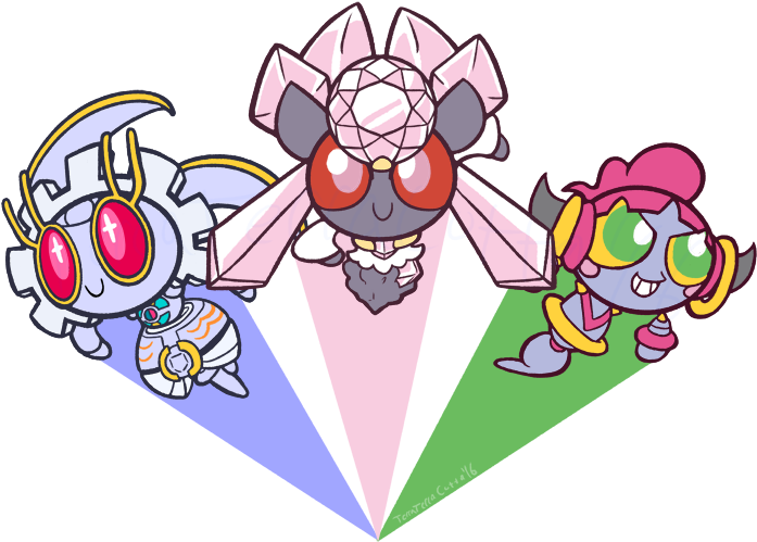 Pokémon X And Y Pokémon Sun And Moon Pokémon Ultra - Pokemon Magearna And Diancie (720x514)