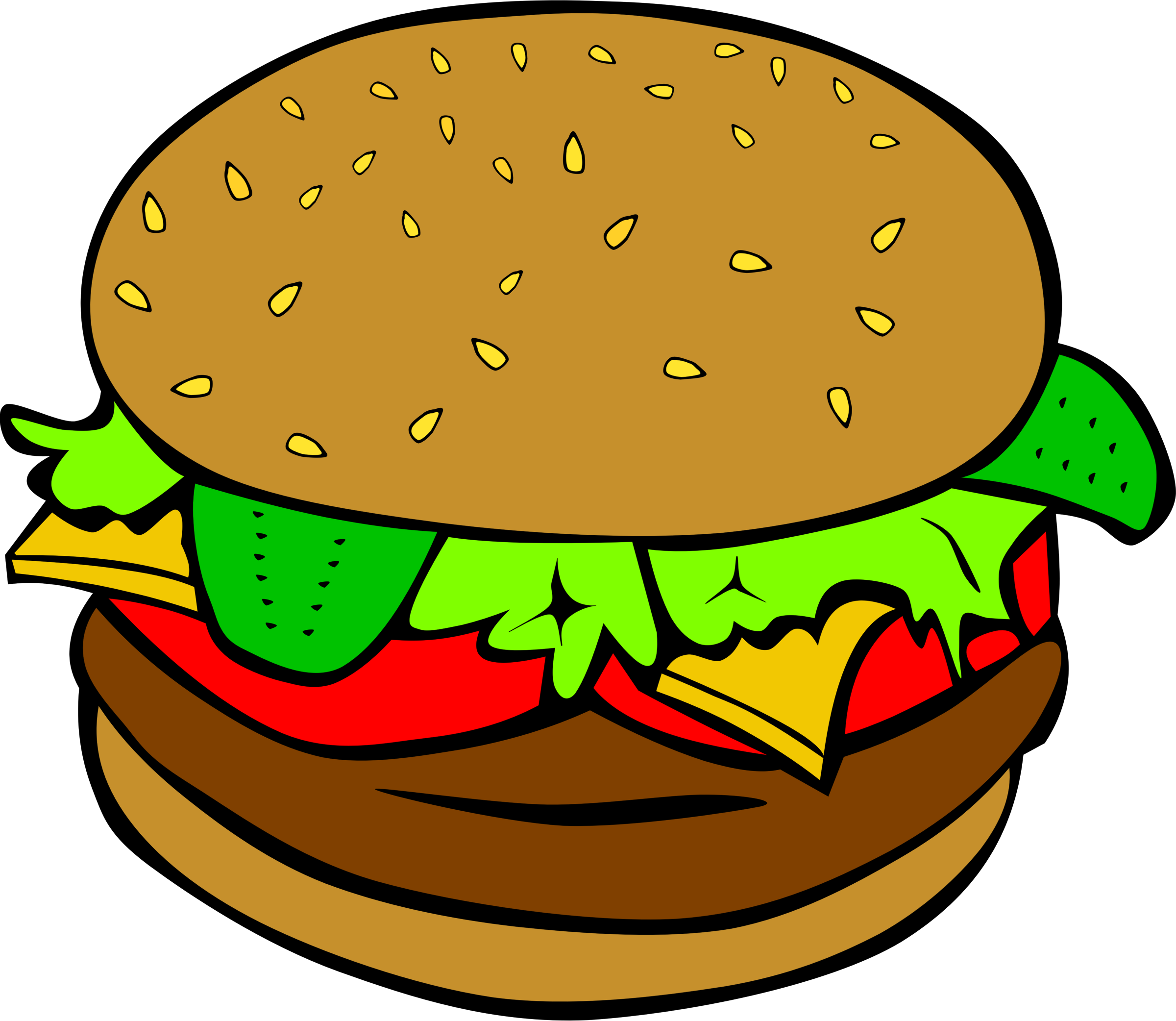 Free Lunch Clipart Pictures - Food Clipart (2400x2083)