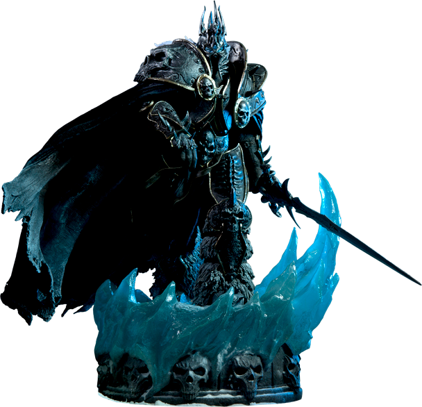 Sideshow Collectibles Wow Arthas Statue $349 - World Of Warcraft Arthas 1:5 Scale Statue By Sideshow (608x586)