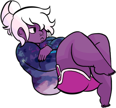 Getting Back Out Of My Artblock With Some Comfy Amethyst - Cartoon (500x500)