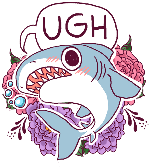 Shark Week - Cute Drawings Of Sharks (648x648)