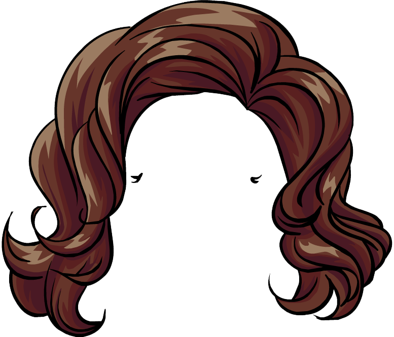Club Penguin Hair Wig Clip Art - Club Penguin Girl Hair (777x665)