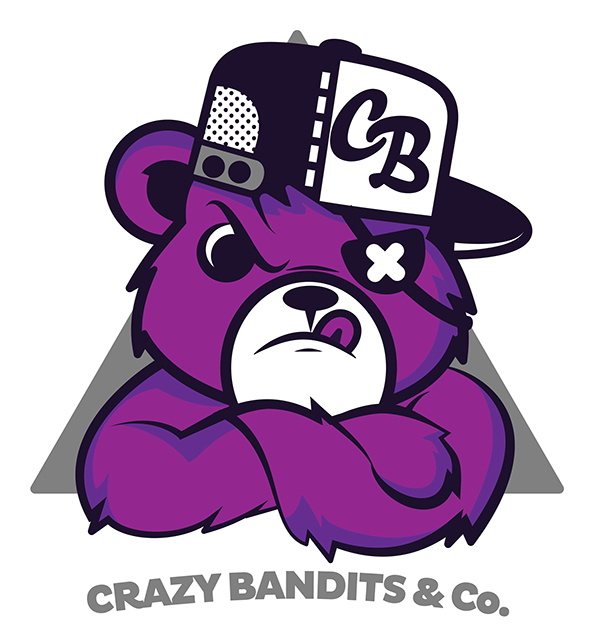 Violet Clipart Bear - Crazy Bandits (600x686)