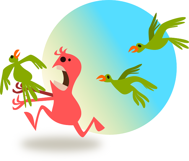 Parrots Bird, Worm, Catch, Funny, Monster, Parrots - Cartoon Quotes (640x545)