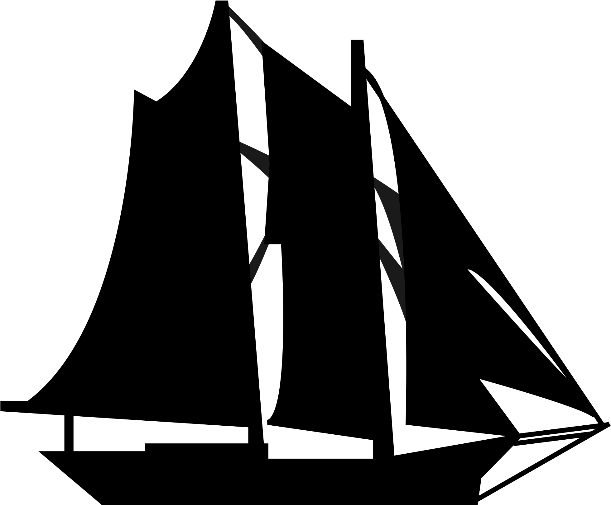 Schooner Clipart - Schooner Png (2000x1656)