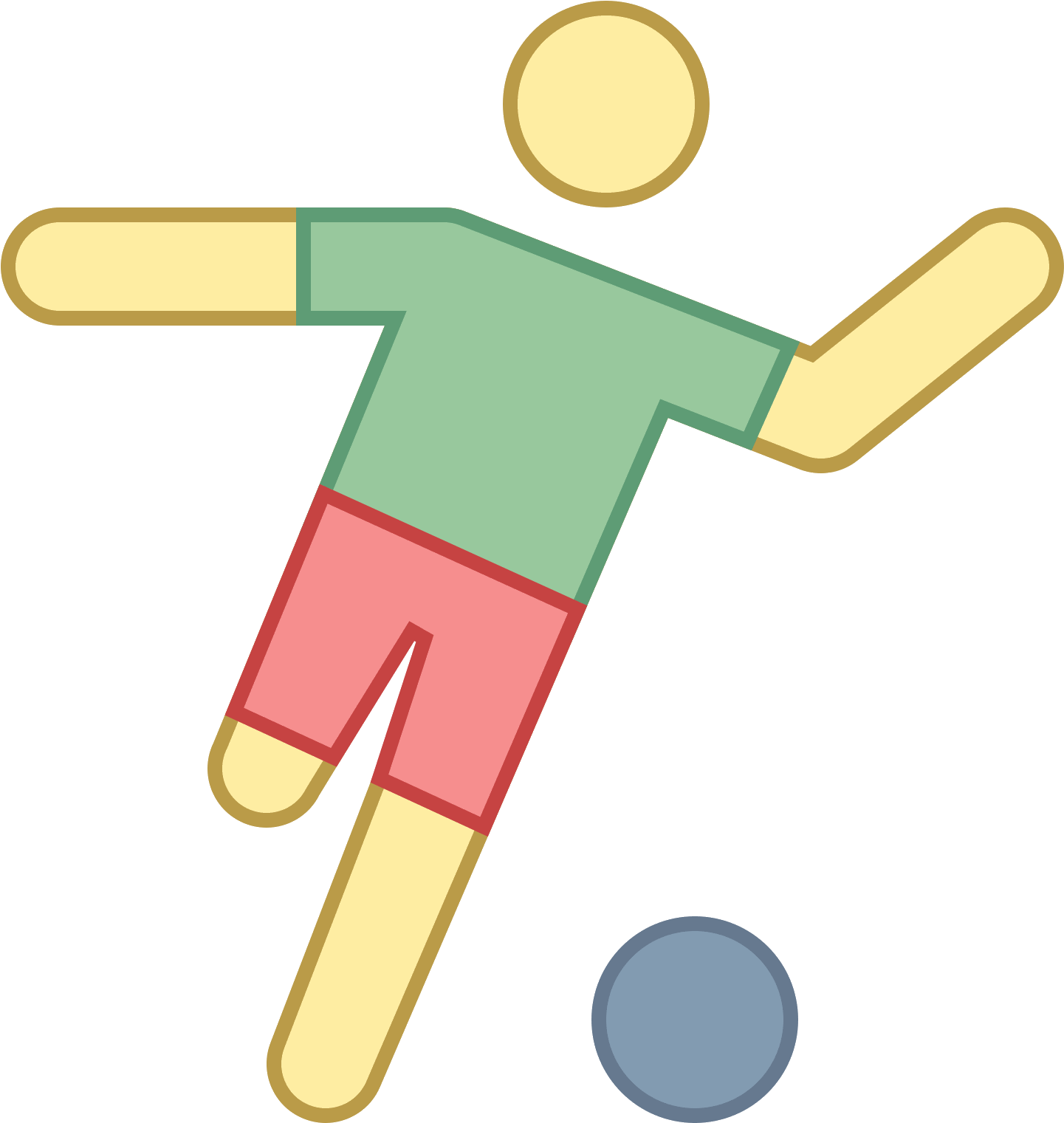 Shows A Silhouette Of A Man On With One Leg Raised - Soccer Icon Ltd (1600x1600)