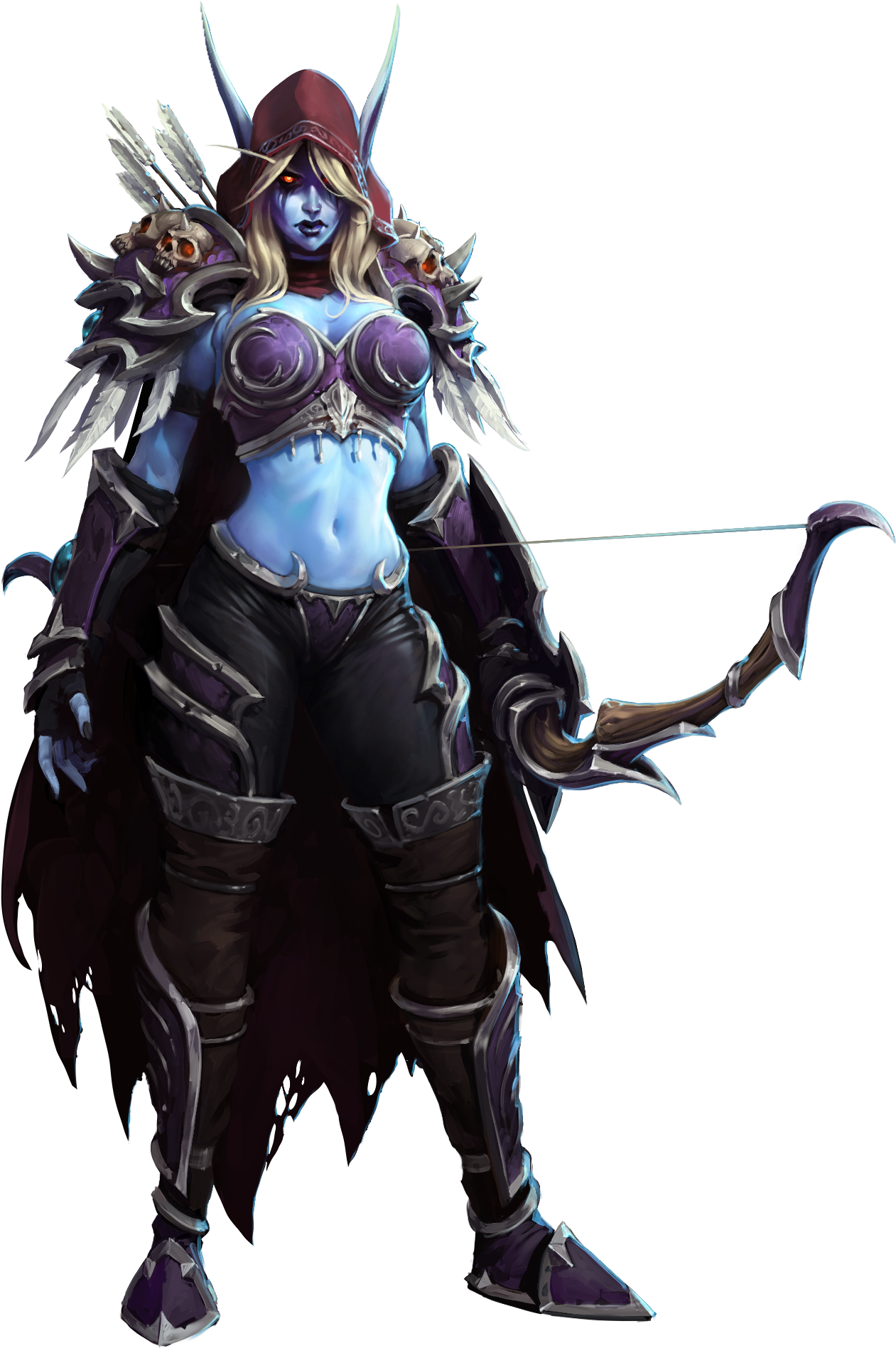 Sylvanas - Heroes Of The Storm Character Art (3600x2250)