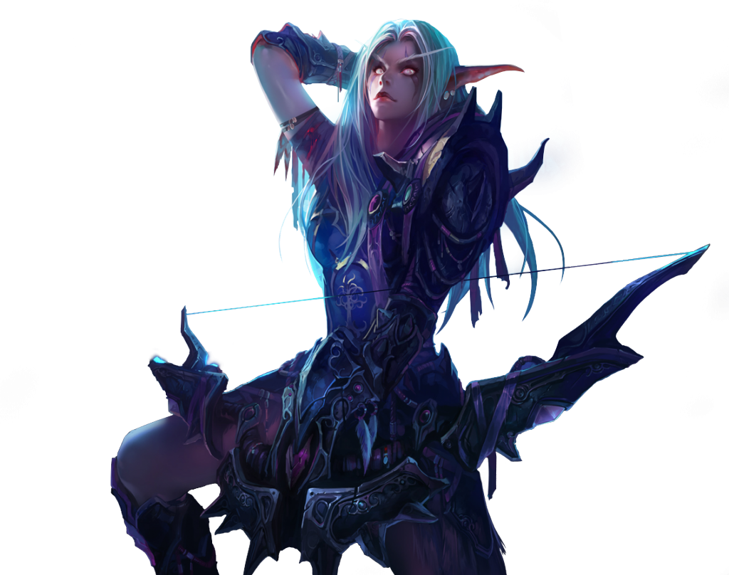 World Of Warcraft Elfe De La Nuit - Night Elf Wow Png (1024x808)