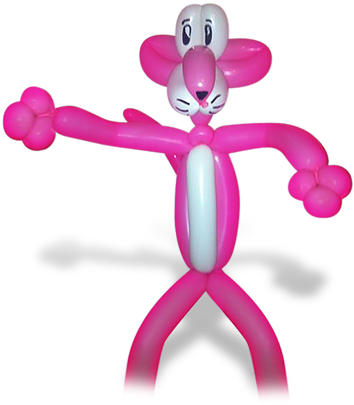 Sculpture De La Panthère Rose - Cartoon (353x485)
