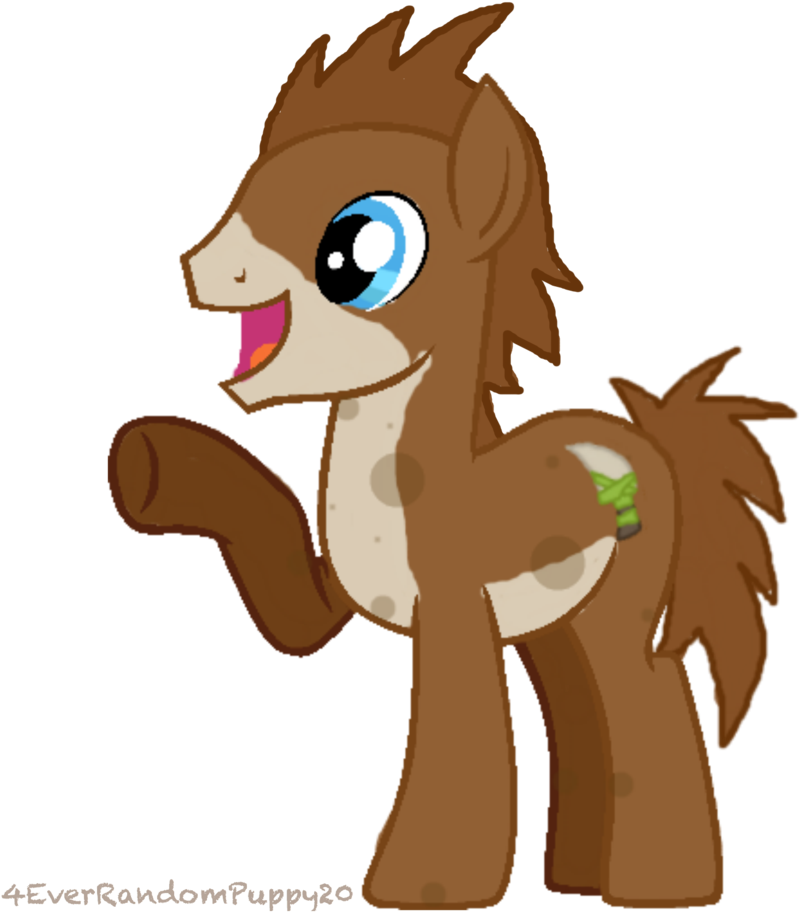 A Buck Pony By Xrandomgurl - Ice Age Pony (831x962)