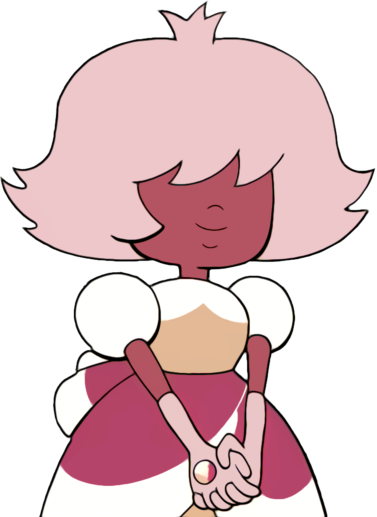 Pink White Facial Expression Nose Fictional Character - Steven Universe Padparadscha Real Colors (1280x1756)