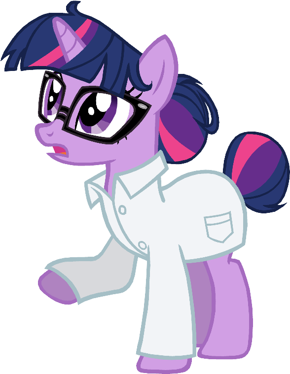 Equestria Girls Ponified, Glasses, Lab Coat, Ponified, - Cartoon (652x782)