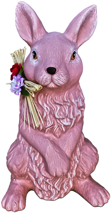 Hare, Figure, Ceramic, Easter Bunny, Sculpture, Deco - Easter Bunny (397x720)