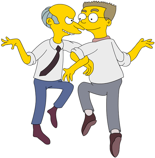 The - Mr Burns And Smithers (540x550)