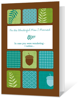 Wonderful Man I Married Printable - Printable Husband Fathers Day Card (450x360)