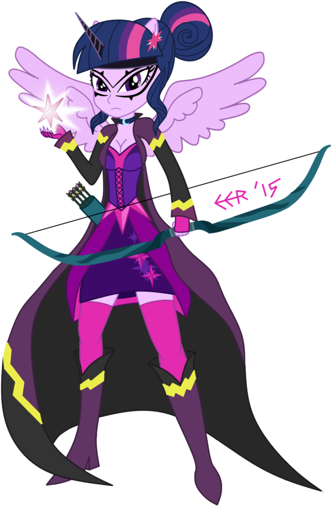 Twilight Sparkle, Shadowbolt Doppelganger By E E R - Equestria Girls Twilight Pony Up (739x1080)