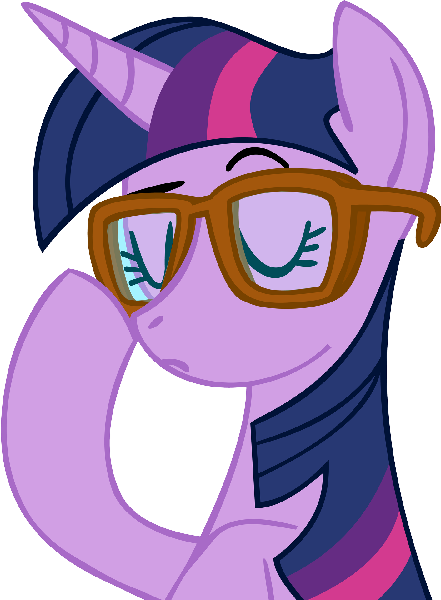 Twilight Sparkle Youtube Music My Little Pony - Mlp Twilight Sparkle With Glasses (1411x1920)