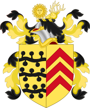 Coat Of Arms Of William Blount - Queen Mary University Of London (350x417)