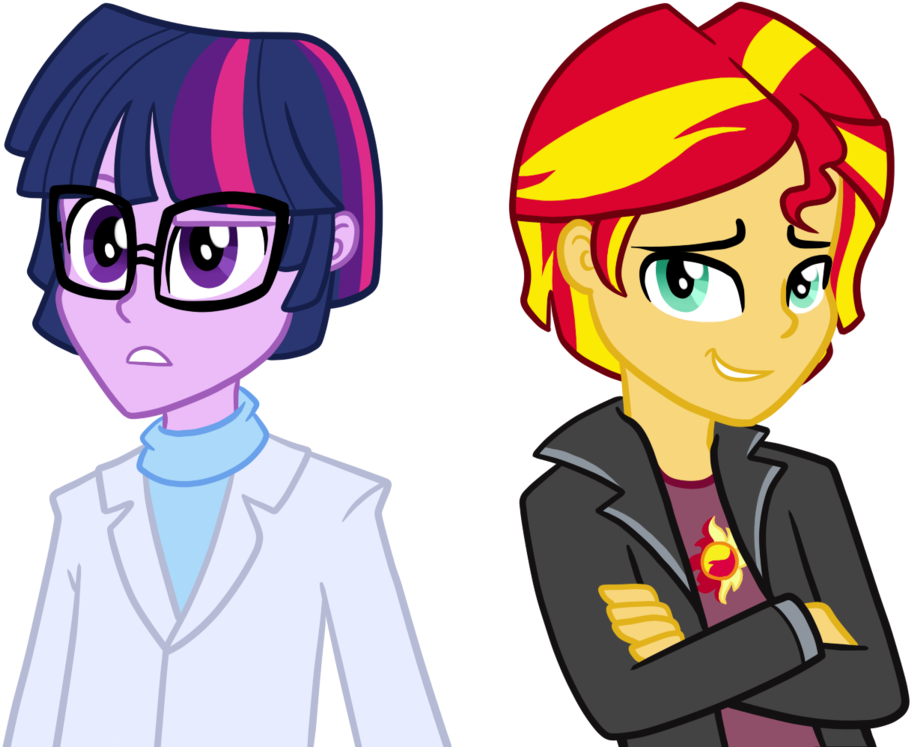 Twilight And Sunset Genderswap By Thecheeseburger - My Little Pony Genderbend (1024x755)