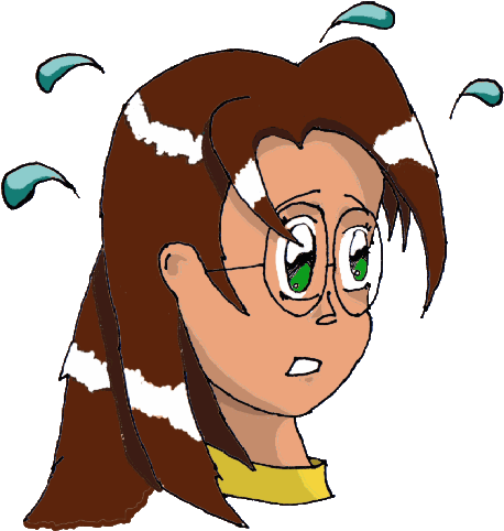 Nervous Cliparts - Nervous Girl Clipart (520x514)