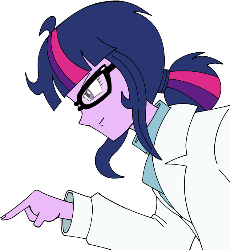 Clothes, Equestria Girls, Glasses, Lab Coat, Rainbow - Cartoon (928x850)