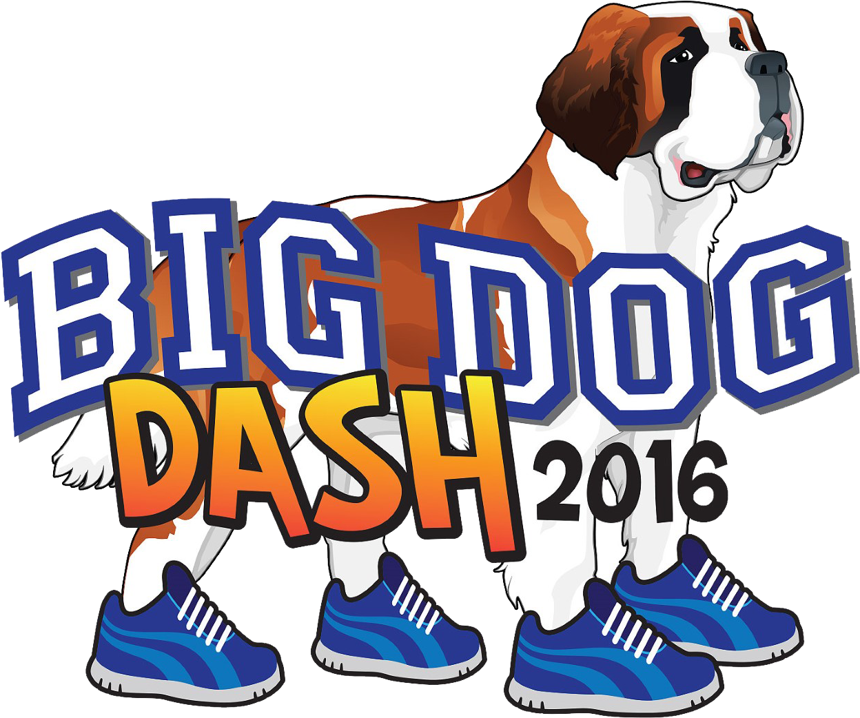 Big Dog Dash - Saint Bernard Puppy Dog Love Canine Large Tote Bag (1600x1197)