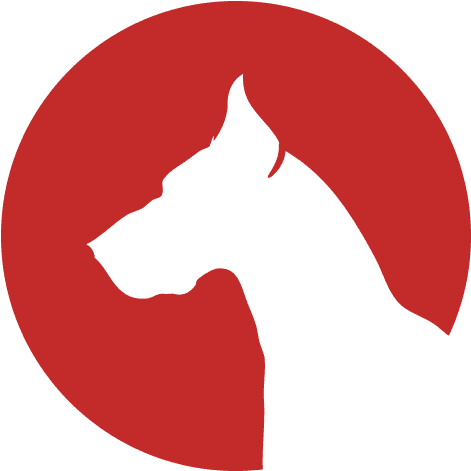 Round Grey Dog Icon - Gloucester Road Tube Station (500x500)