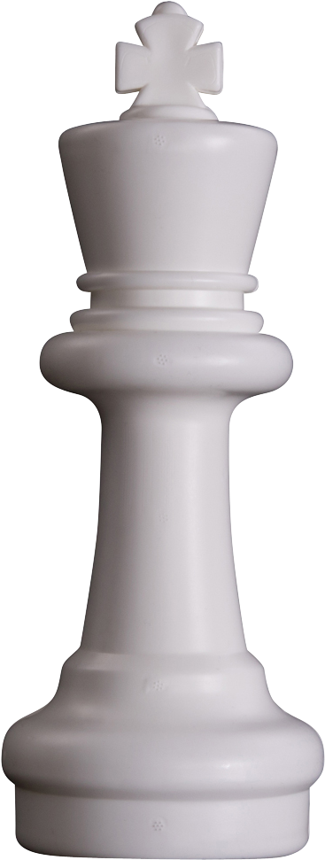 Megachess 12 Inch Light Plastic King Giant Chess Piece - White Chess Piece Png (1000x1000)