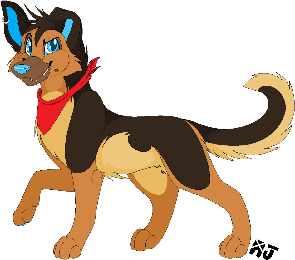 U Kno Wat 2 Do Wit Dat Big Fat Butt By Ajsh3p - German Shepherd Fursona Drawing (953x839)