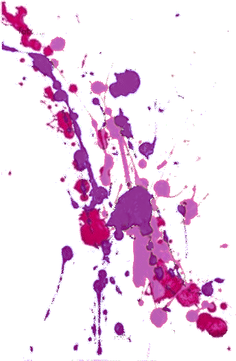 My Idea Is To Do Something That Involves Splatter Painting - Paint Splatter Pink Purple (355x527)