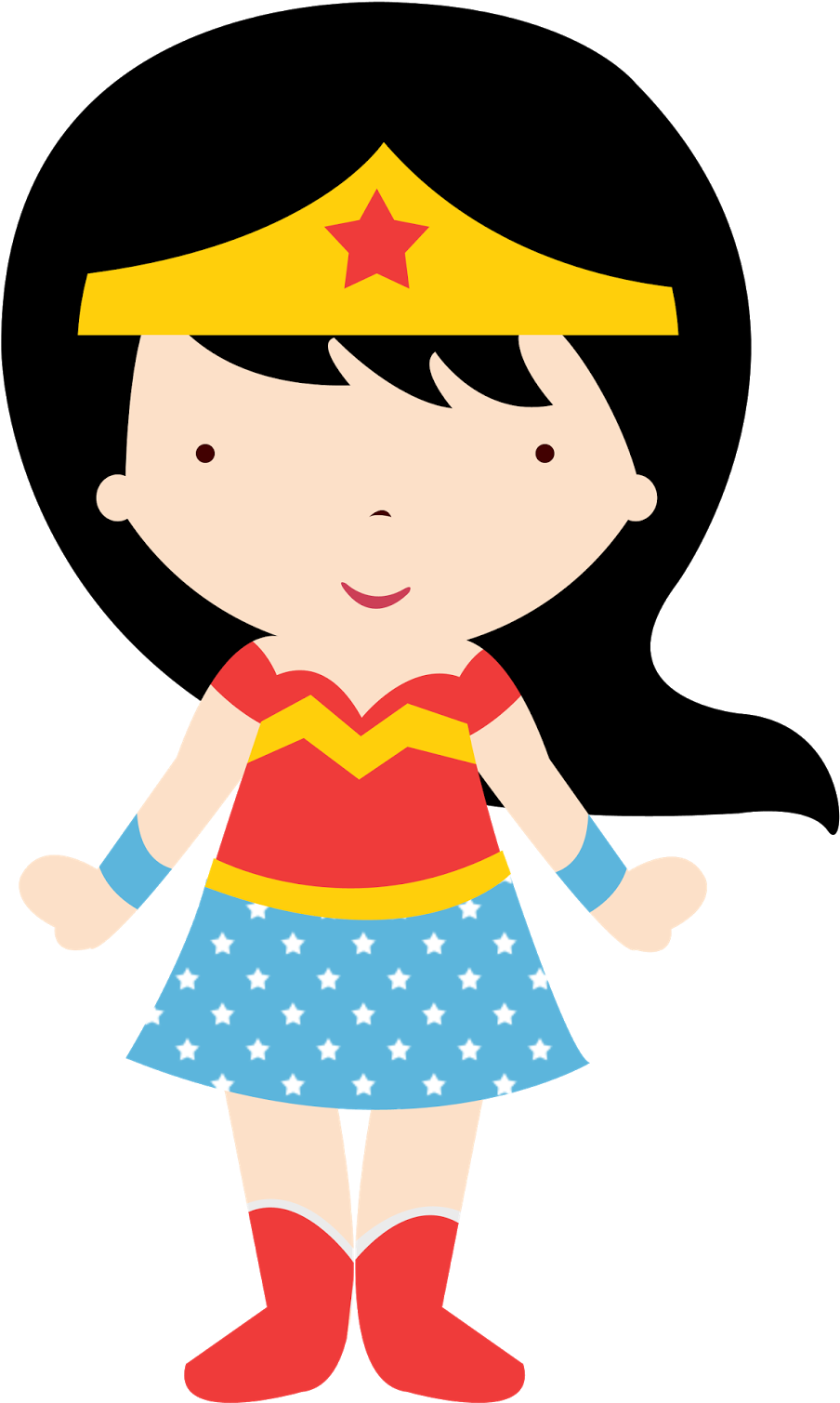 Mask Clipart Wonderwoman - Mujer Maravilla Caricatura Para Colorear (1142x1600)