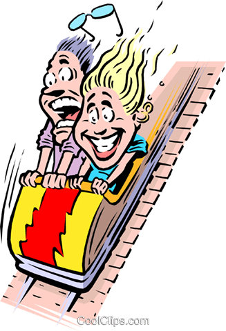 Cartoon Roller Coaster Royalty Free Vector Clip Art - Roller Coaster Clip Art (327x480)