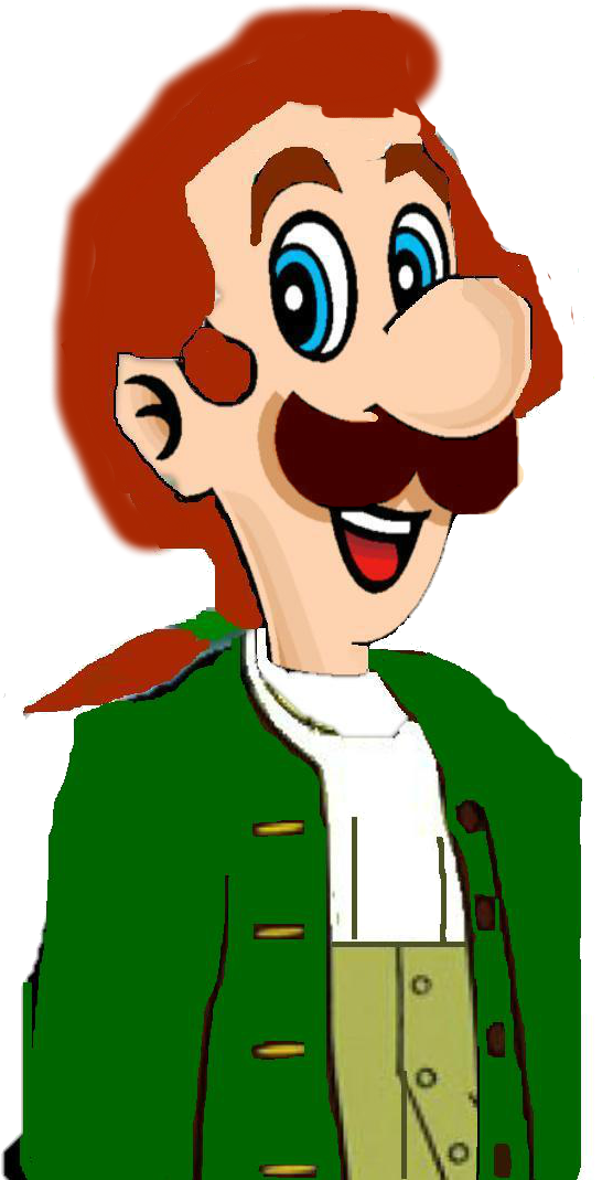 Luigi As Human Lumiere/thomas Jefferson By Jeffersonfan99 - Thomas Jefferson Clip Art (577x1078)