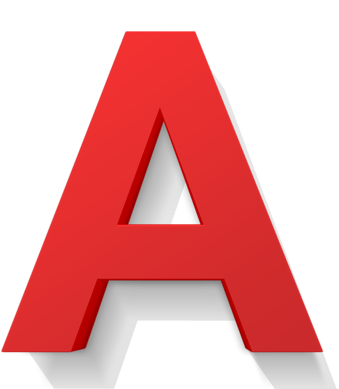 3d Buchstaben Lackiert - 3d A Letter Png (872x872)