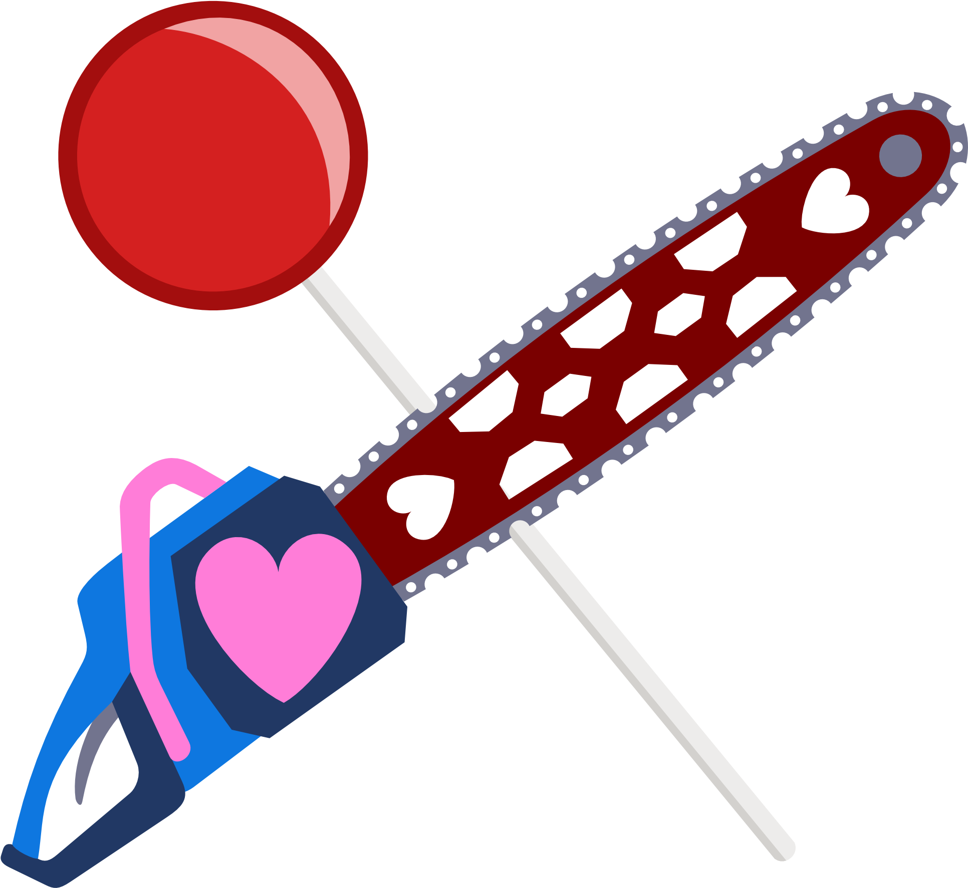 Lollipop Chainsaw Cutie Mark By The Smiling Pony - Mlp Pinkamena Cutie Mark (2000x1830)