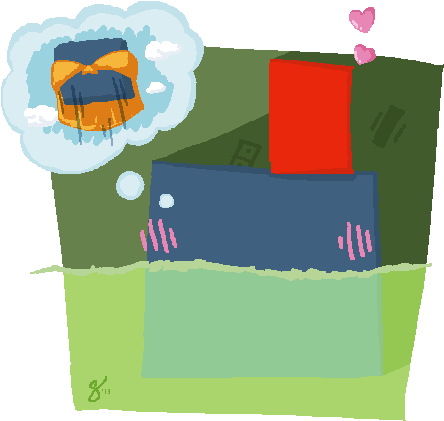 Claire And Thomas Thomas Was Alone Fanart - Illustration (500x500)