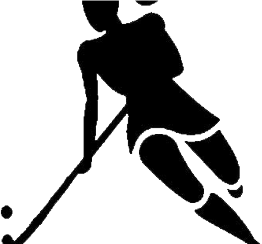 Field Hockey Clipart Transparent - Field Hockey Player Silhouette (640x480)